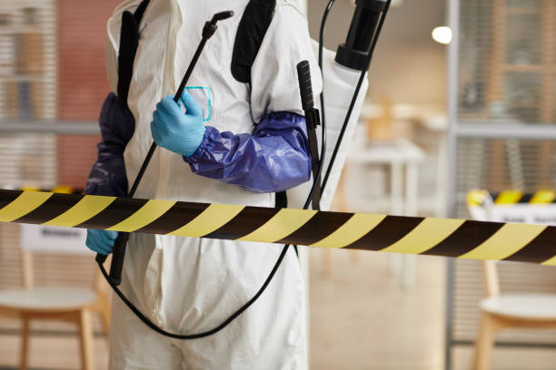 Professional Biohazard Cleanup technician working in Mount Laurel, NJ